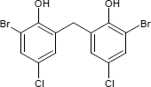 Strukturformel Bromochlorophen