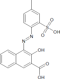 3-Hydroxy-4-((4-methyl-2-sulfophenyl)azo)-2-naphthoesäure