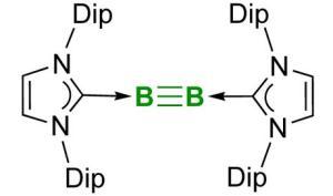 Molekül mit einer Bor-Bor-Dreifachbindung